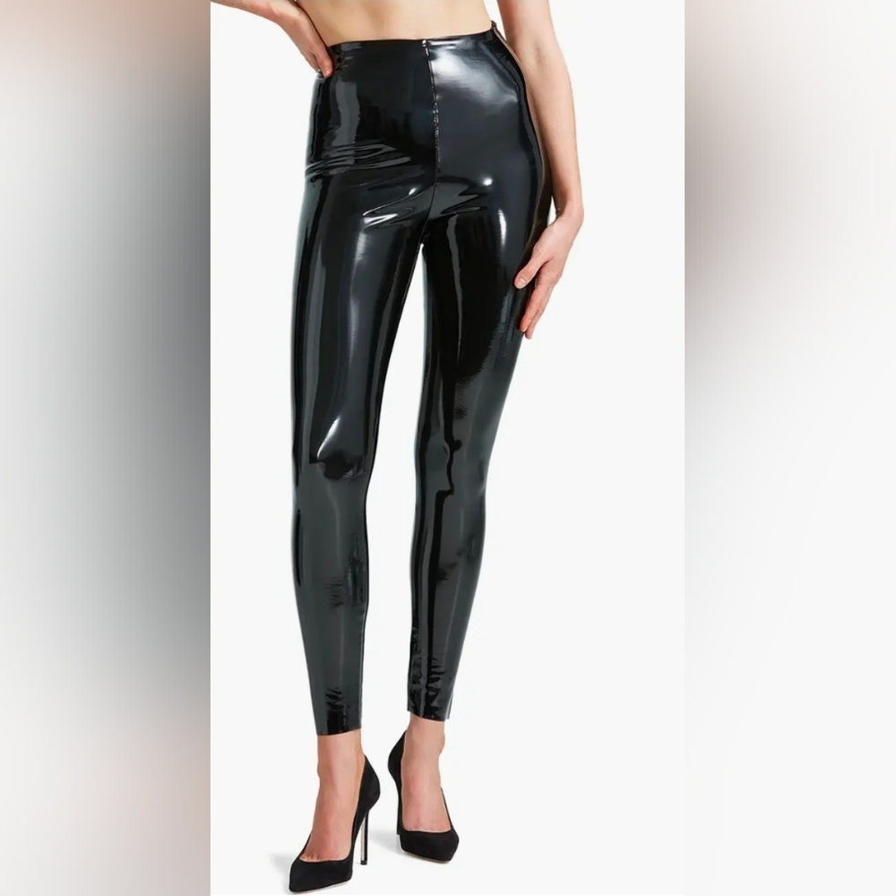Commando Black Patent Faux Leather Leggings